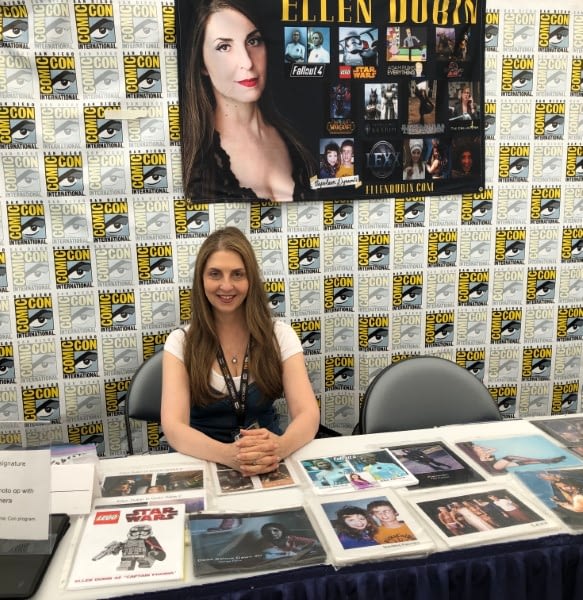 Table at San Diego Comic Con 2019