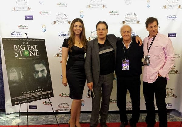 Ellen Dubin on the red carpet of The Big Fat Stone