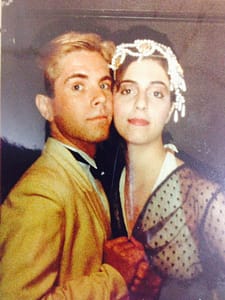 This photo is from a musical called, "She Loves Me." Pictured are David Rogers and Ellen Dubin.
