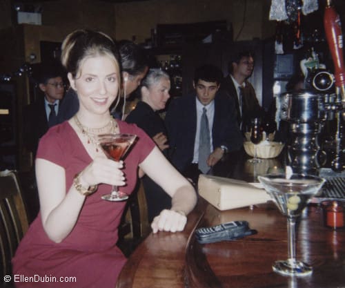 Ellen at the bar scene in Murder In My House for Lifetime in Ottawa
