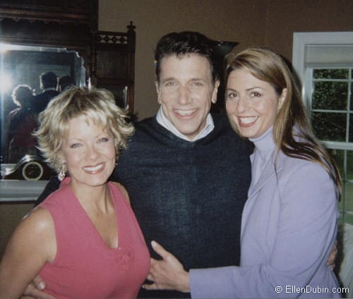 Barbara Niven, Gary Hudson and Ellen Dubin on the set of the Lifetime Movie of the Week, Murder In My House