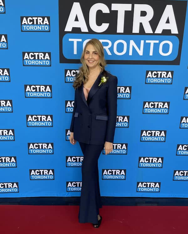Ellen Dubin on the red carpet at the 21st ACTRA Awards