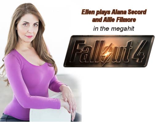 Ellen Dubin plays Alana Secord and Allie Filmore on Fallout 4