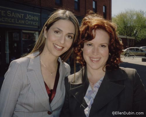 Ellen Dubin and Molly Ringwald in the Lifetime Movie The Wives He Forgot.